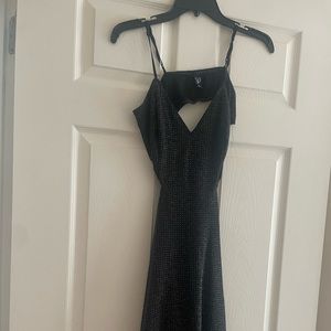 Black rhinestone dress